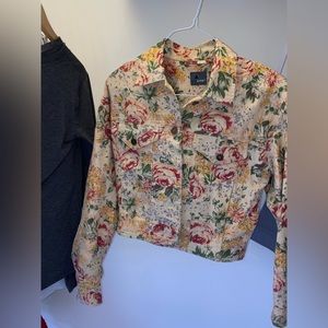 floral jean jacket